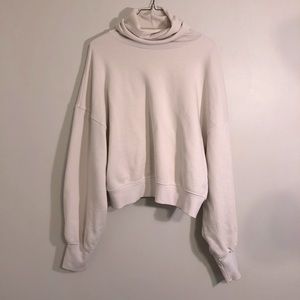 AGOLDE Balloon Sleeve Turtleneck Sweatshirt